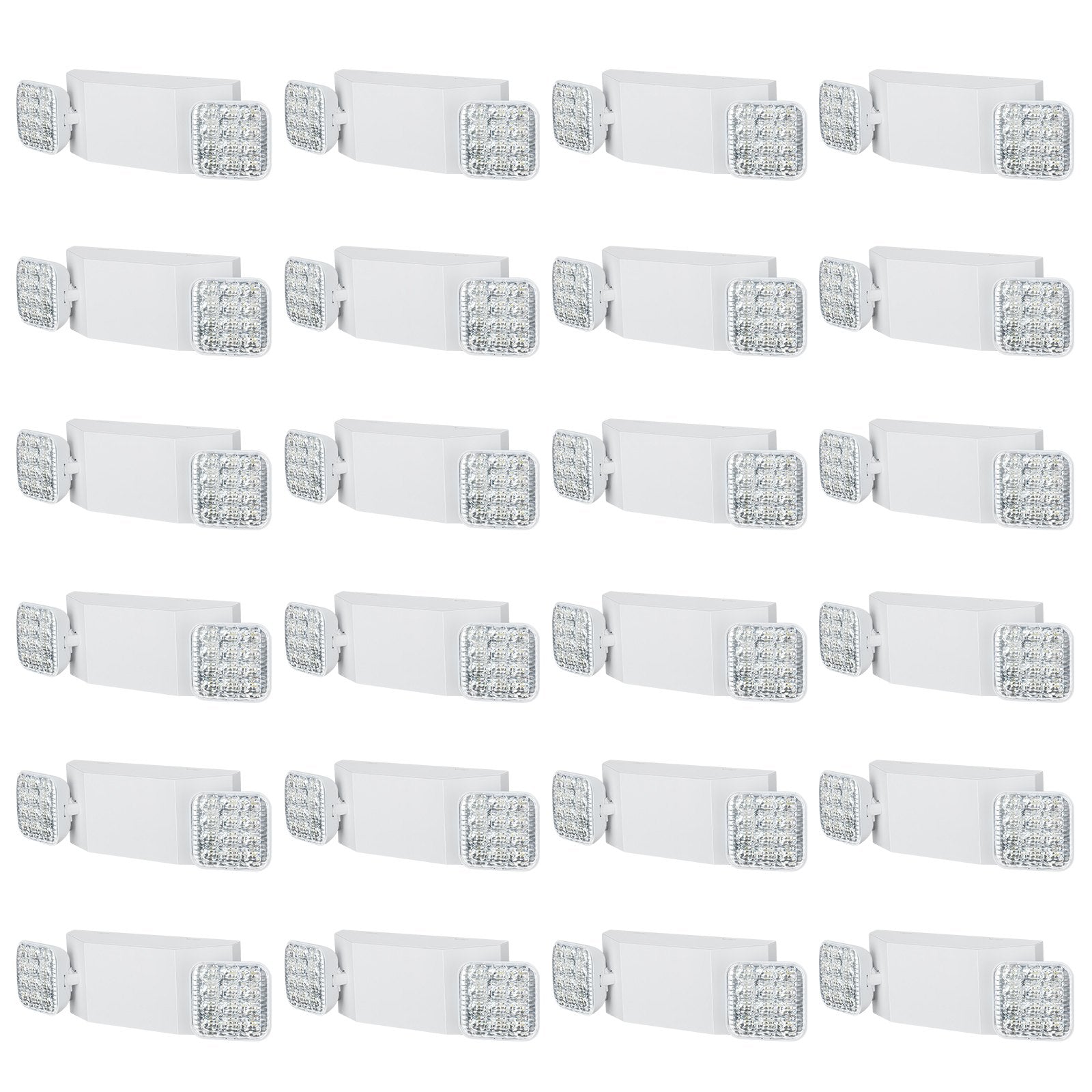 VEVOR 24 PCs Commercial Emergency Light LED Exit Lighting Fixture Backup Battery 