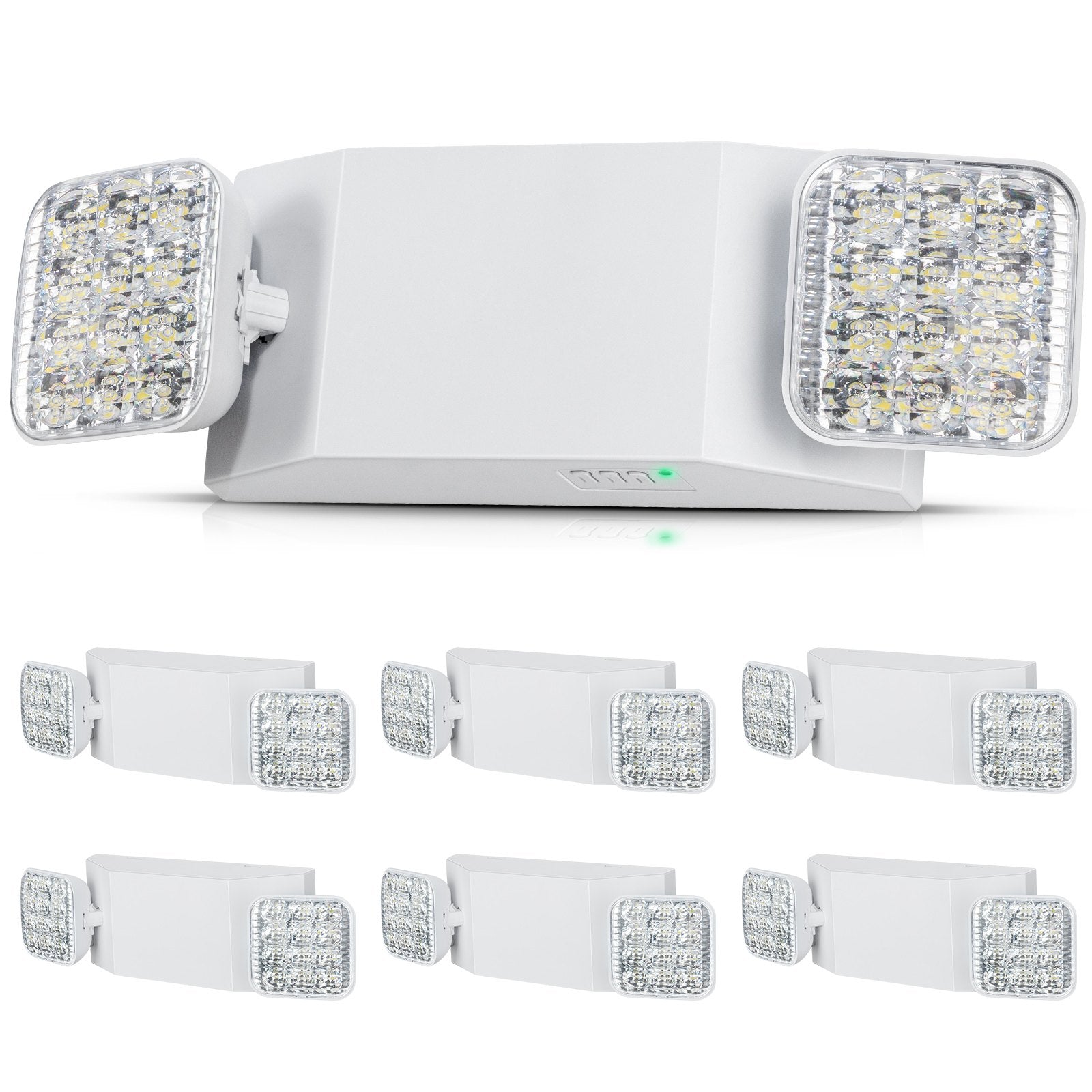 VEVOR 6 PCs Commercial Emergency Light LED Exit Lighting Fixtures Backup Battery 