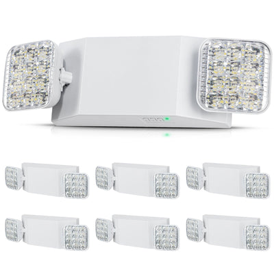 VEVOR 6 PCs Commercial Emergency Light LED Exit Lighting Fixtures Backup Battery 
