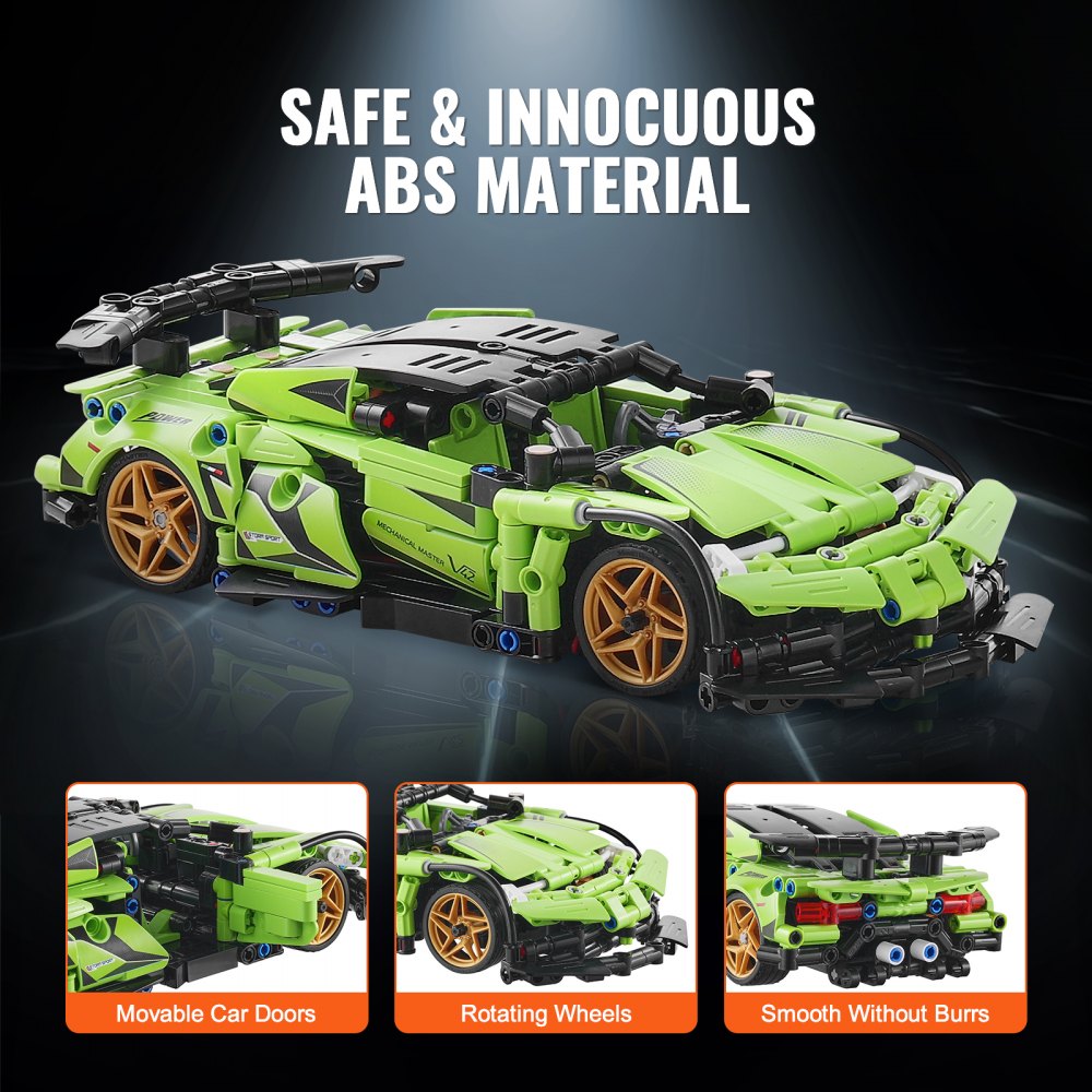VEVOR STEM Building Toys for Kids 2 in 1 App & Remote Control Car/Robot 461 PCS 
