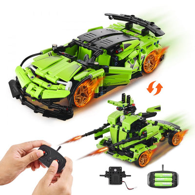 VEVOR STEM Building Toys for Kids 2 in 1 App & Remote Control Car/Robot 461 PCS 