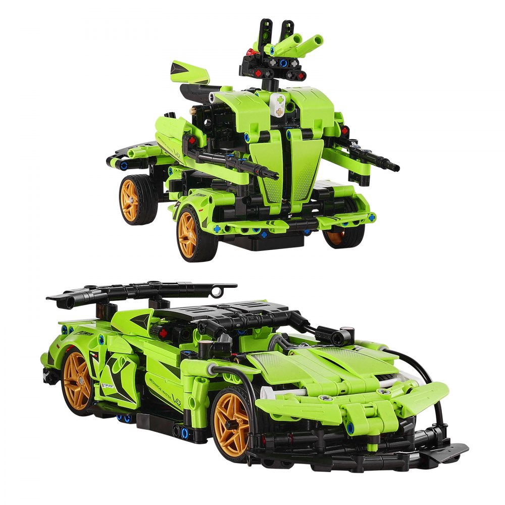 VEVOR STEM Building Toys for Kids 2 in 1 App & Remote Control Car/Robot 461 PCS 