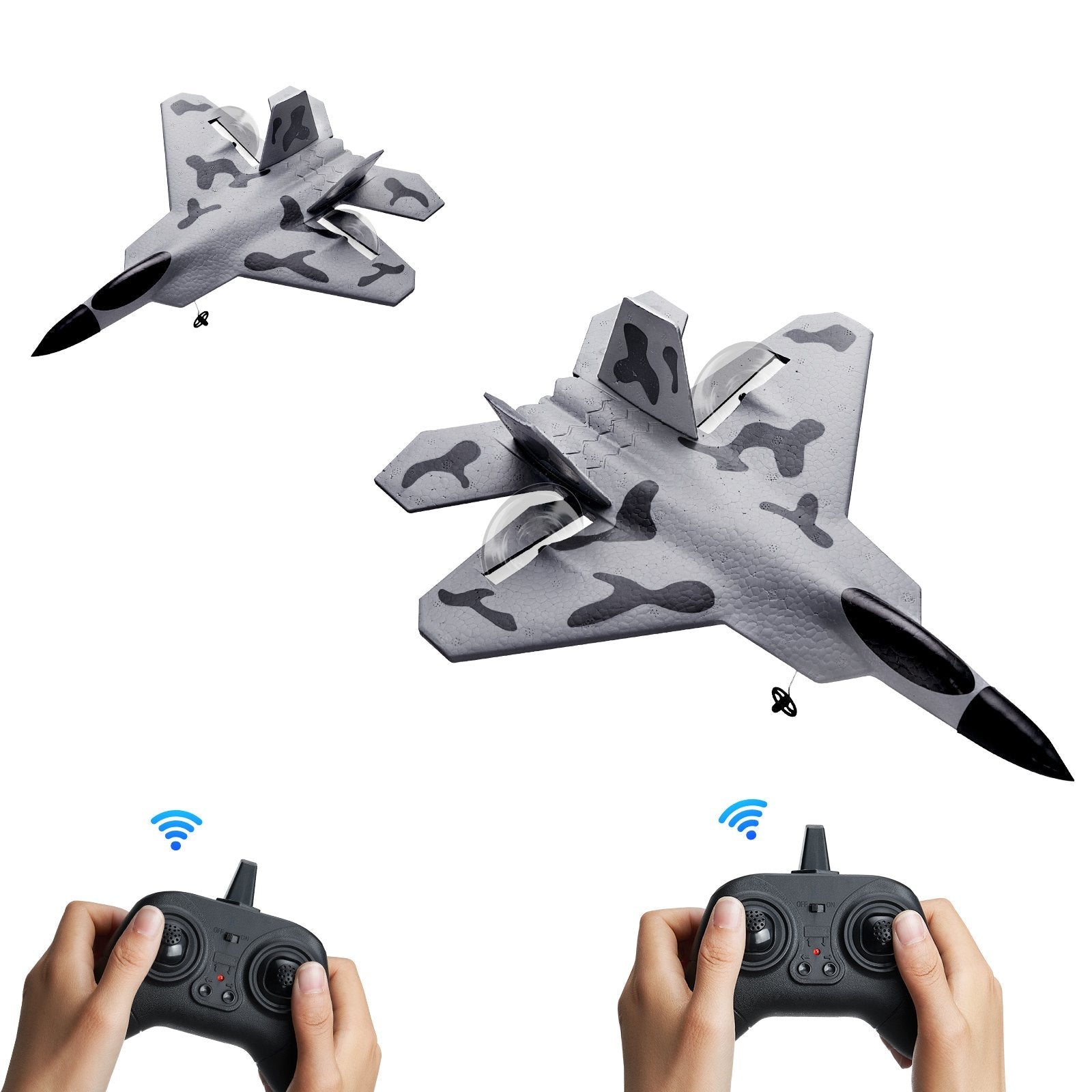 VEVOR RC Airplane Fighter EPP Foam RC Plane Toy with 2.4 GHz Remote Control 