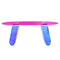VEVOR Acrylic Coffee Table, Iridescent Acrylic End Table, 13.8 inch high Colorful Acrylic Side Table, for Coffee, Drink, Food, Snack used in Living Room, Courtyard, Terrace