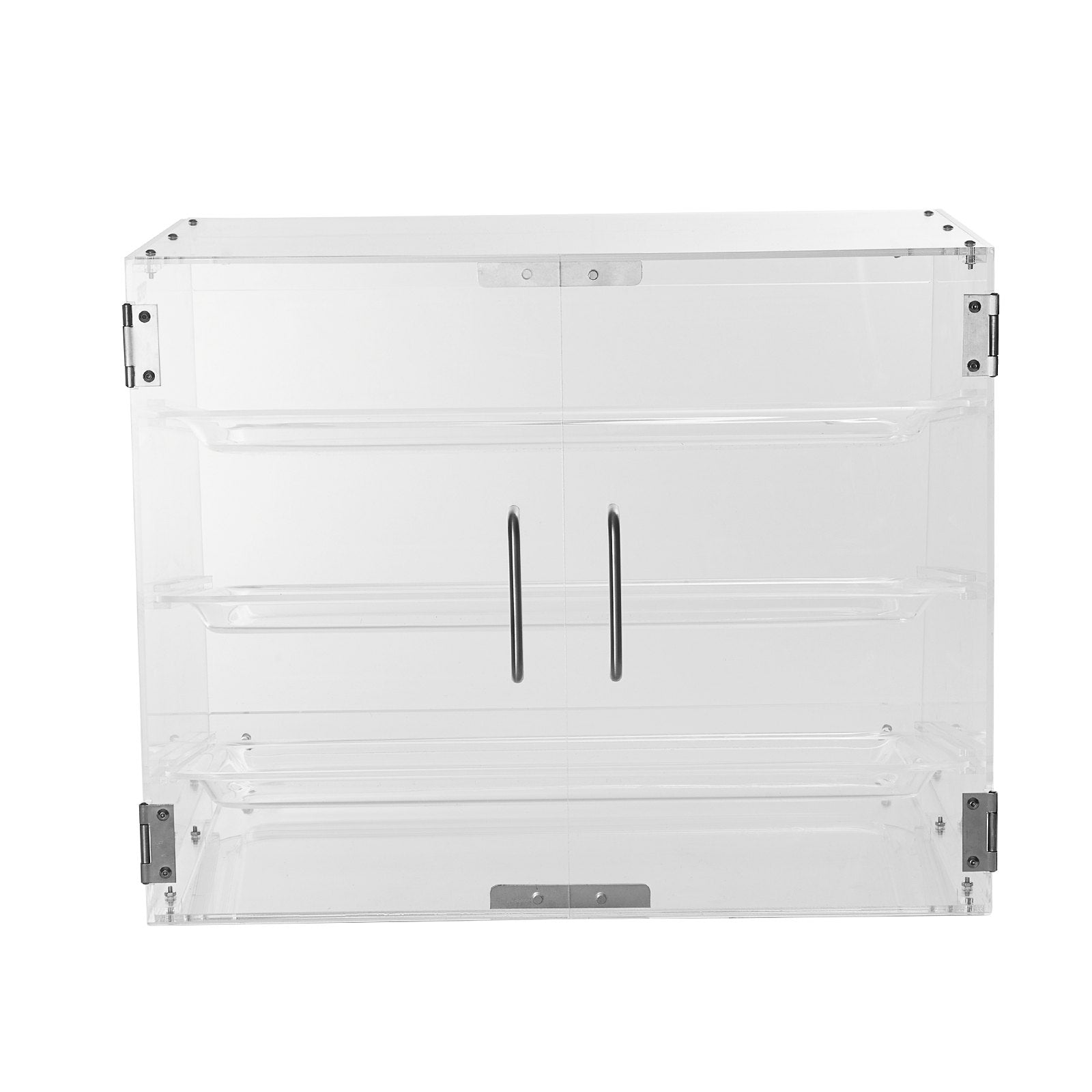 VEVOR Pastry Display Case, 3-Tier Commercial Countertop Bakery Display Case, Acrylic Display Box with Rear Door Access & Removable Shelves, Keep Fresh for Donut Bagels Cake Cookie, 20.7"x14.2"x16.3" 
