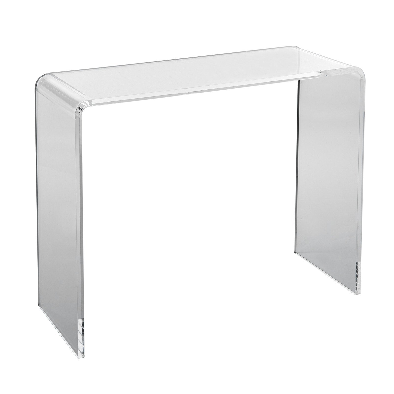 VEVOR Acrylic Console Table, Clear Acrylic End Table, Transparent Acrylic Side Table 37.95x15x29.13 inch, for Foyer, Living Room, Dining Room 