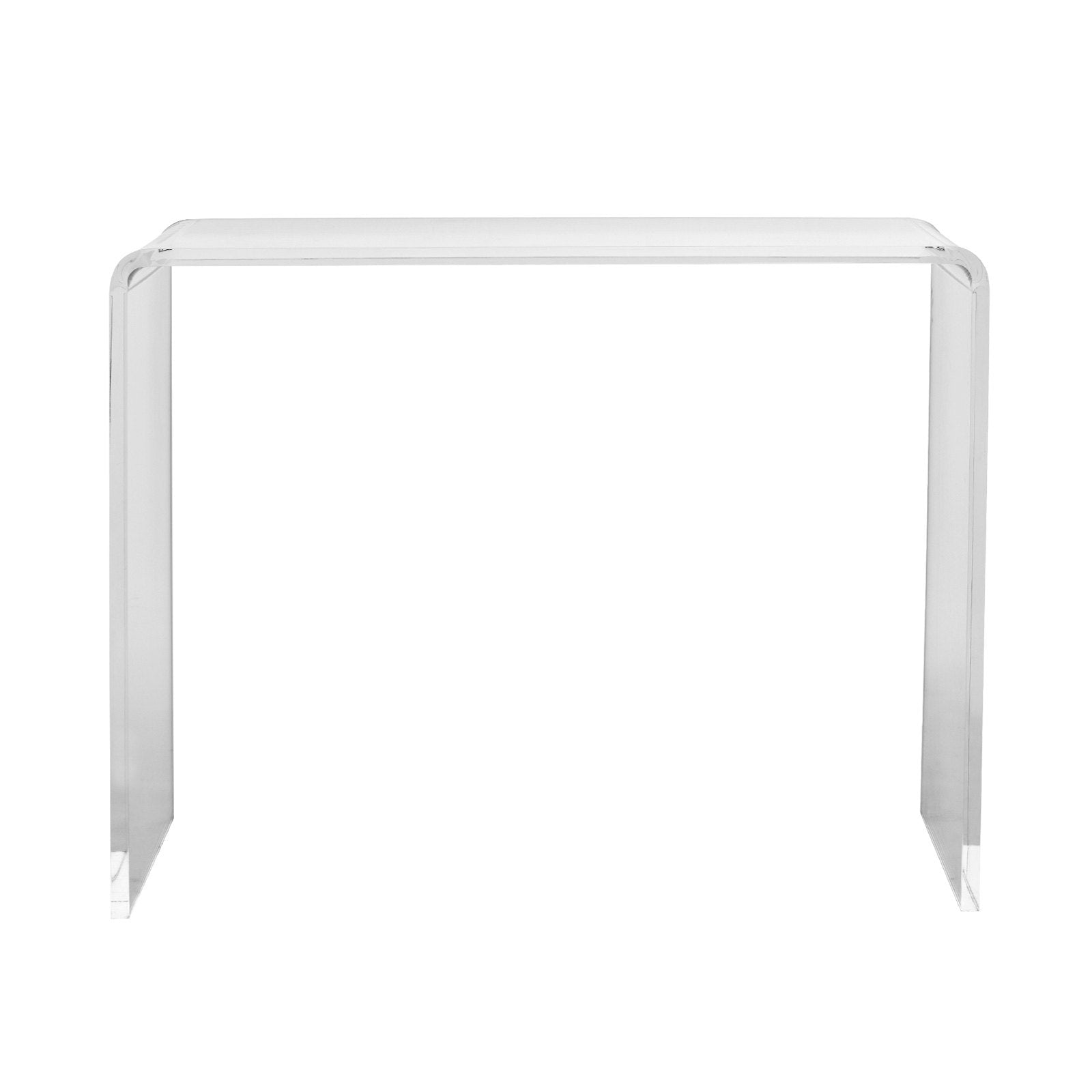 VEVOR Acrylic Console Table, Clear Acrylic End Table, Transparent Acrylic Side Table 37.95x15x29.13 inch, for Foyer, Living Room, Dining Room 