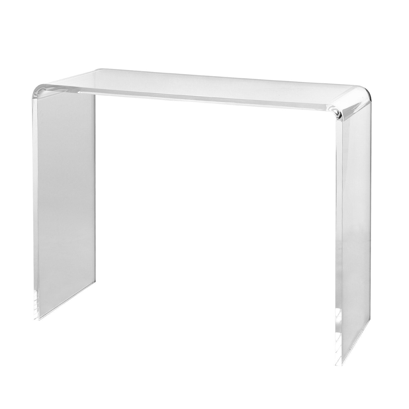 VEVOR Acrylic Console Table, Clear Acrylic End Table, Transparent Acrylic Side Table 37.95x15x29.13 inch, for Foyer, Living Room, Dining Room 