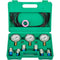 VEVOR Hydraulic Pressure Test Kit 25/40/60MPa, Hydraulic Test Gauge Kit with 6 Couplings, Hydraulic Gauge Kit Made of 304 Stainless Steel, for Excavator Construction Machinery, Green