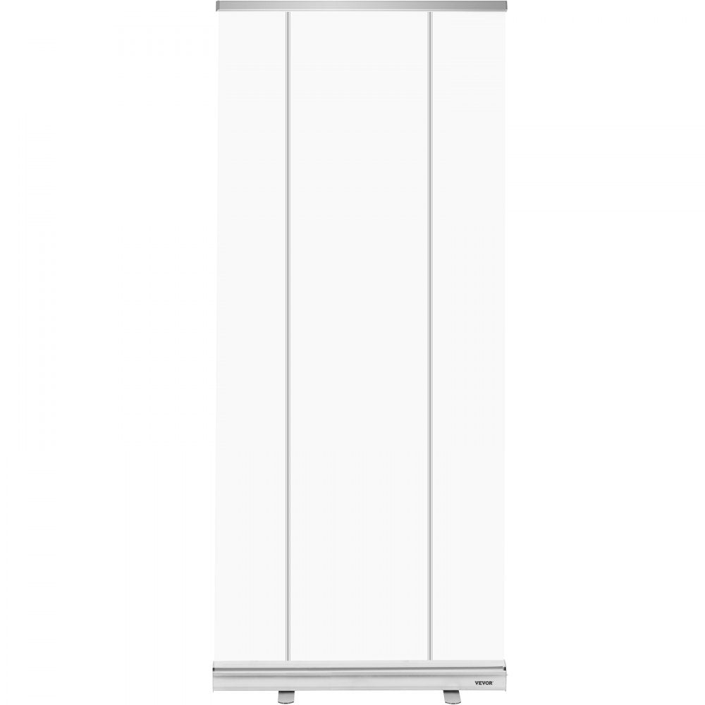 VEVOR Floor Standing Sneeze Guard, 48\"x80\" Roll Up Banner Stand, Portable Pull-Out Standing Divider, Stand Roll Up Banner for Cafe, Office, Cashier, Store, Restaurant, Classroom and Receptionist 
