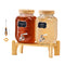 VEVOR Drink Dispenser 1 Gal Beverage Dispenser for Parties Glass with Stand 2PCS