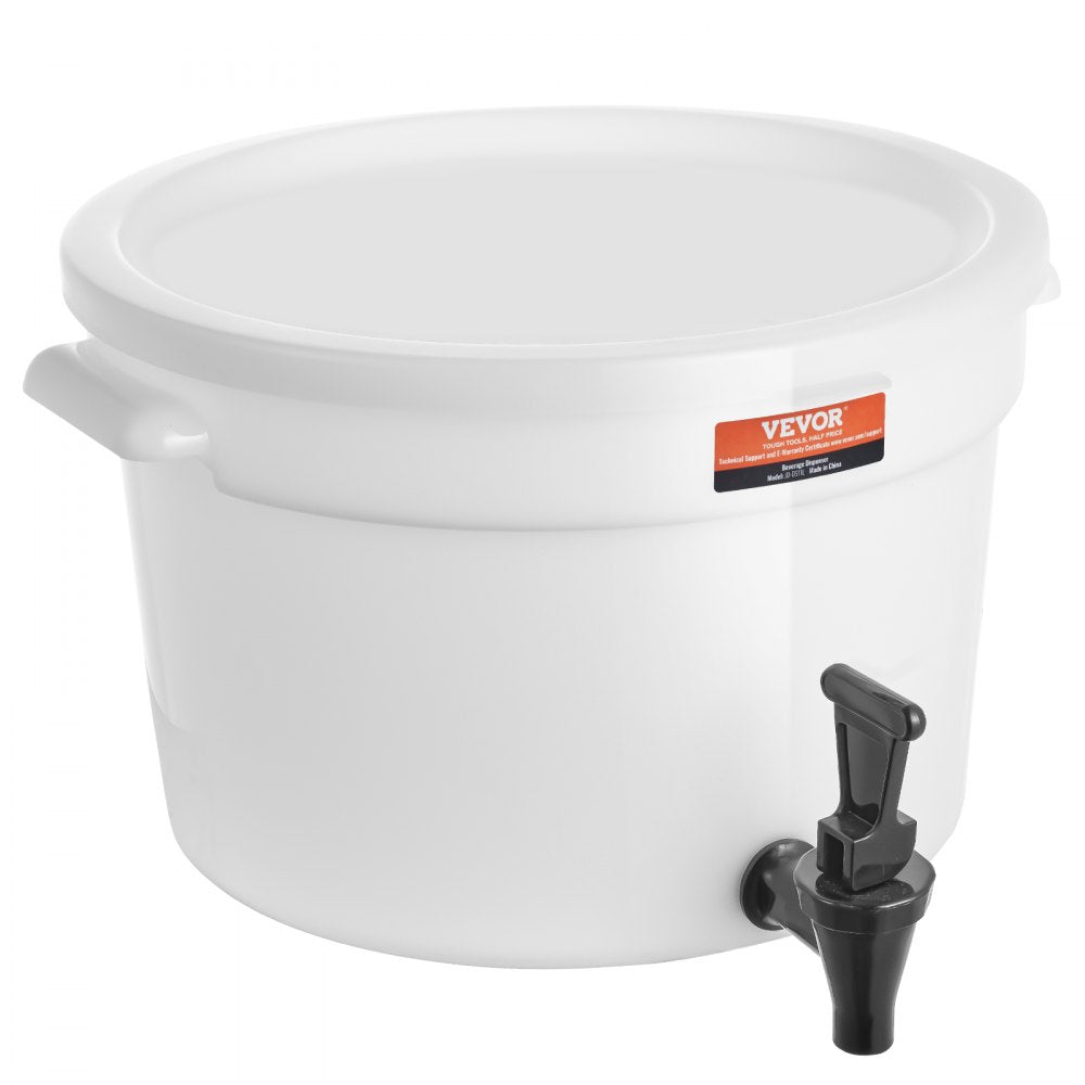 VEVOR Beverage Dispenser, 3 Gallon Drink Dispensers for Parties, Plastic Juice Dispenser with Spigot and Lid, Iced Tea Lemonade Juice Water Dispenser, for Restaurants, Hotels, Parties 