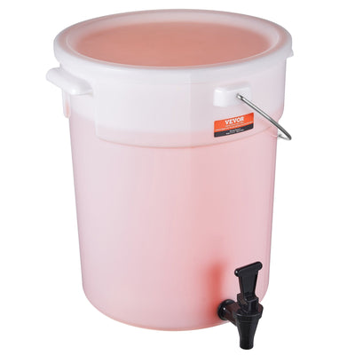 VEVOR Beverage Dispenser, 5 Gallon Drink Dispensers for Parties, Plastic Juice Dispenser with Spigot and Lid, Iced Tea Lemonade Juice Water Dispenser, for Restaurants, Hotels, Parties 