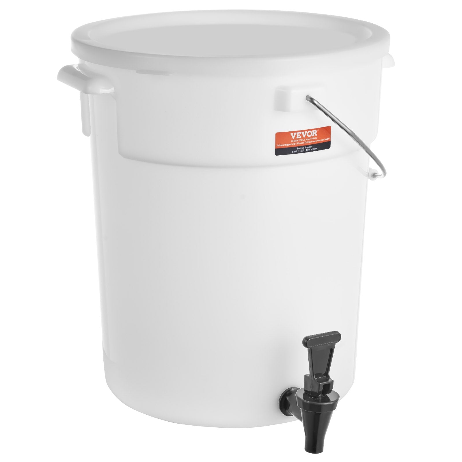 VEVOR Beverage Dispenser, 5 Gallon Drink Dispensers for Parties, Plastic Juice Dispenser with Spigot and Lid, Iced Tea Lemonade Juice Water Dispenser, for Restaurants, Hotels, Parties 