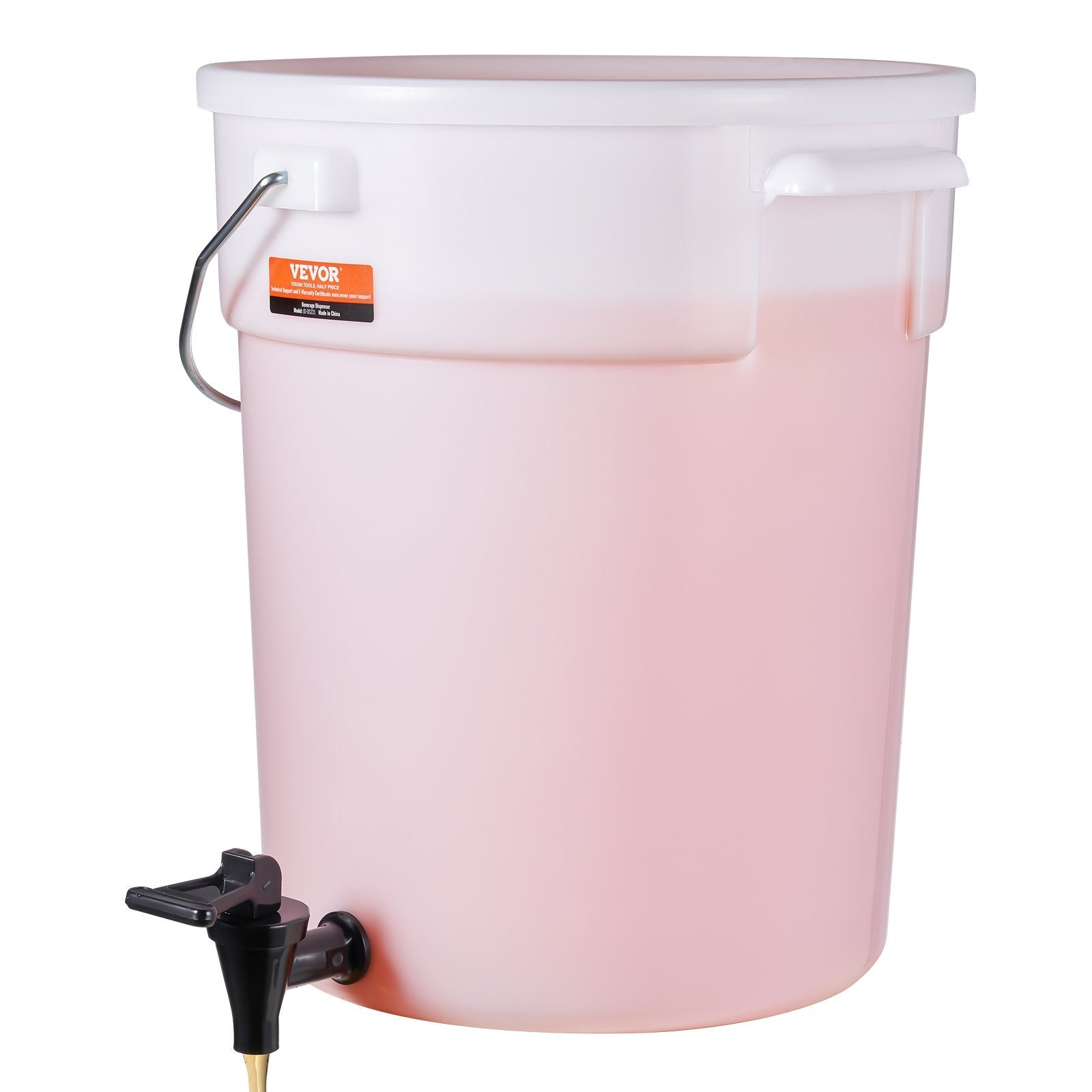 VEVOR Beverage Dispenser, 5 Gallon Drink Dispensers for Parties, Plastic Juice Dispenser with Spigot and Lid, Iced Tea Lemonade Juice Water Dispenser, for Restaurants, Hotels, Parties 