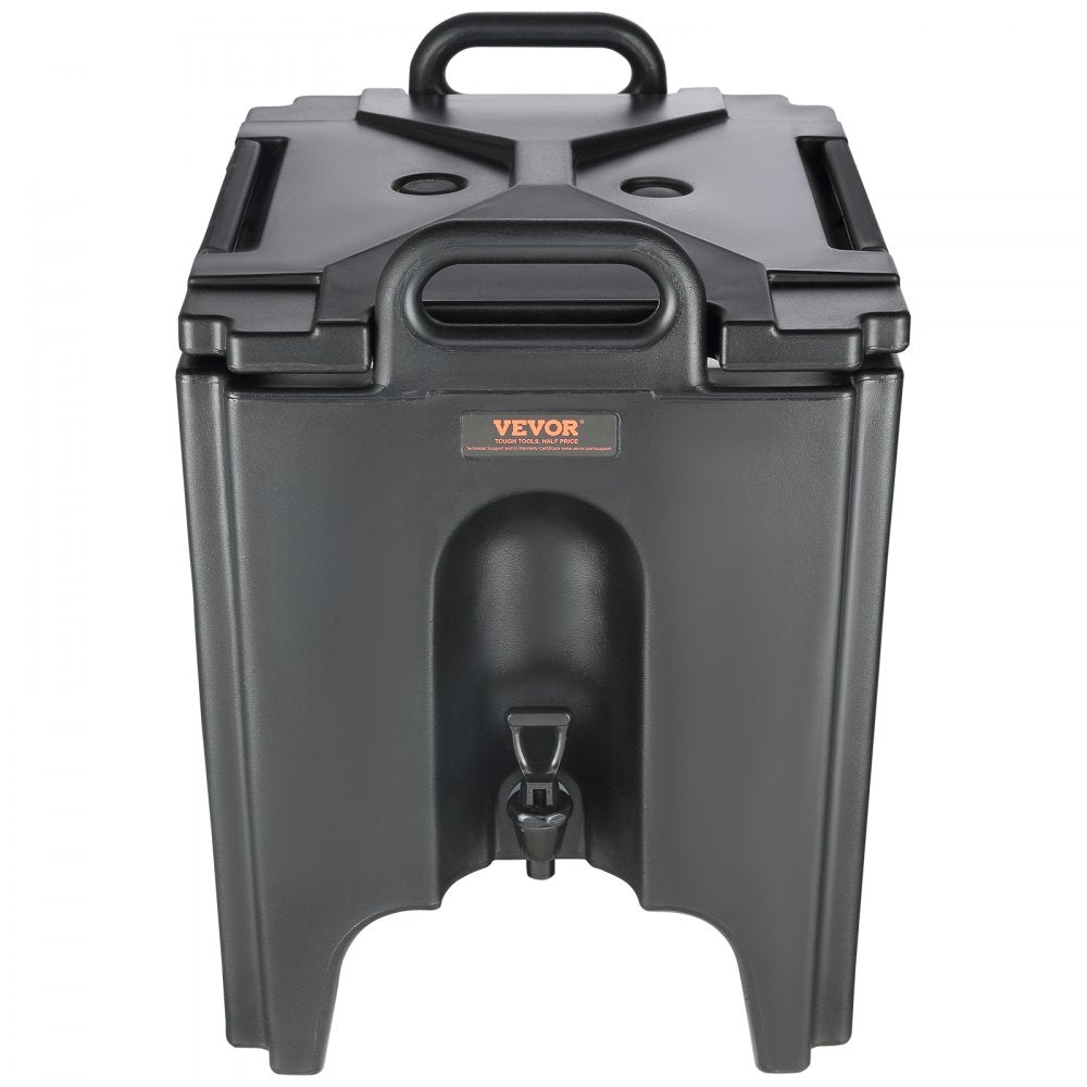 VEVOR Insulated Beverage Dispenser, 10 Gallon, Food-grade LL9450UP Hot and Cold Beverage Server, Thermal Drink Dispenser Cooler with 1.18 in PU Layer Two-Stage Faucet Handle, for Restaurant Drink Shop 