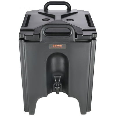 VEVOR Insulated Beverage Dispenser, 10 Gallon, Food-grade LL9450UP Hot and Cold Beverage Server, Thermal Drink Dispenser Cooler with 1.18 in PU Layer Two-Stage Faucet Handle, for Restaurant Drink Shop 