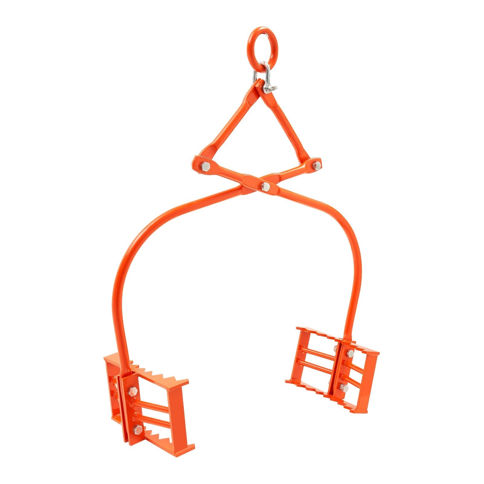 VEVOR 24in Stone Lifting Tongs 2 Claw Steel Rock Tongs Swivel Log Grapple 
