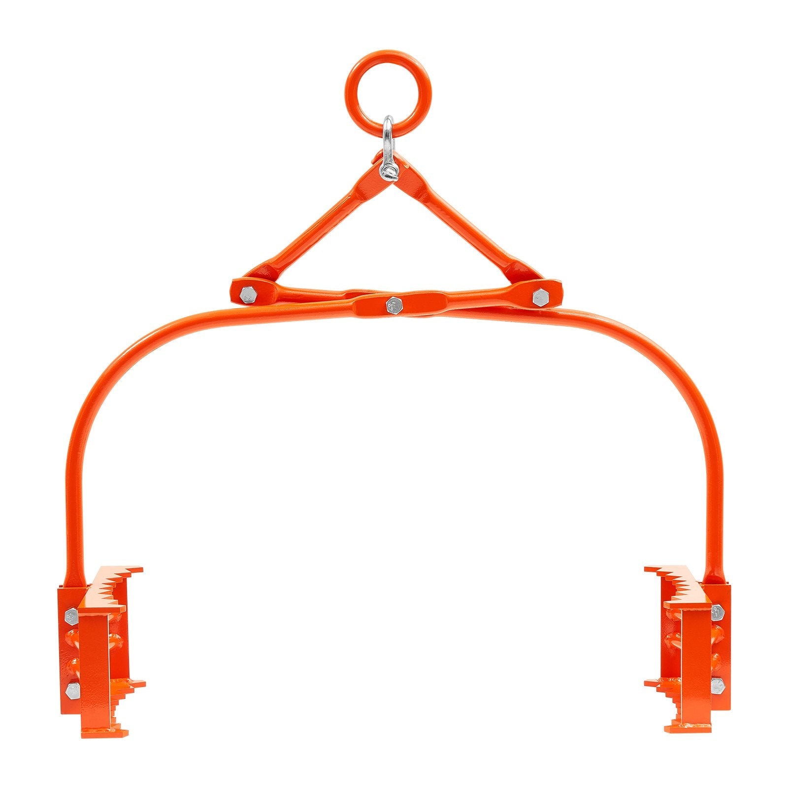 VEVOR 24in Stone Lifting Tongs 2 Claw Steel Rock Tongs Swivel Log Grapple 