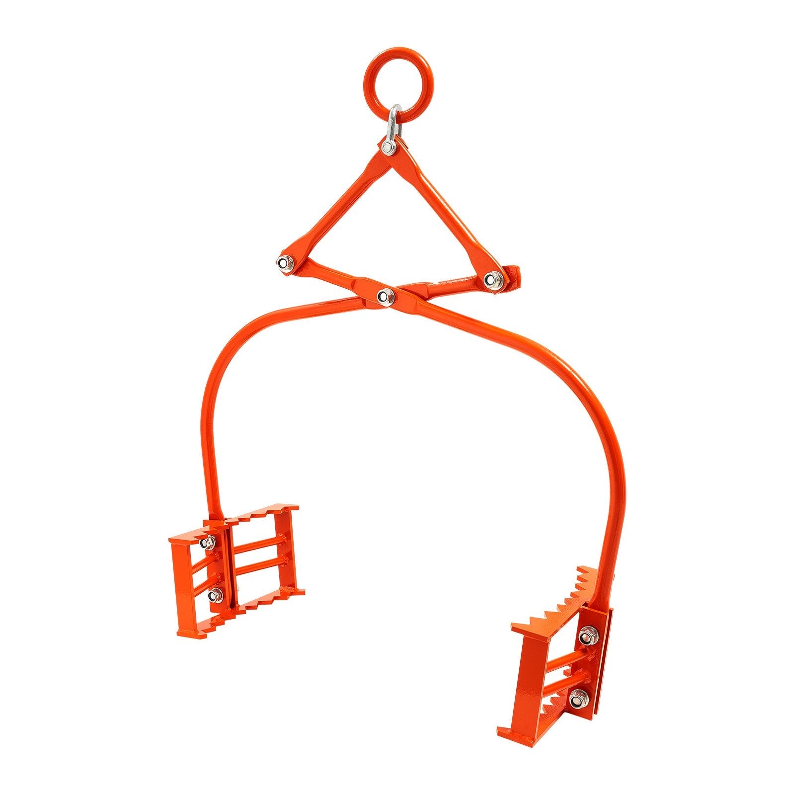 VEVOR 24in Stone Lifting Tongs 2 Claw Steel Rock Tongs Swivel Log Grapple 