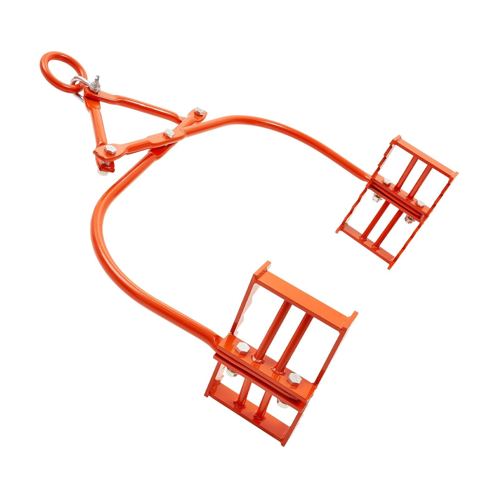 VEVOR 24in Stone Lifting Tongs 2 Claw Steel Rock Tongs Swivel Log Grapple 