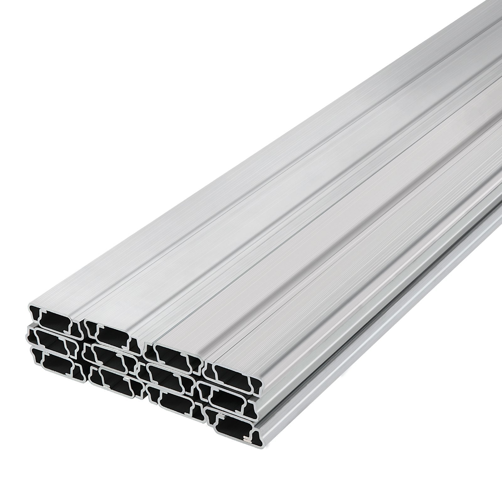 VEVOR Spring Wire and Lock Channel, 6.56ft Spring Lock & U-Channel Bundle for Greenhouse, 30 Packs PE Coated Spring Wire & Aluminum Alloy Channel, Plastic Poly Film or Shade Cloth Attachment with Scre 