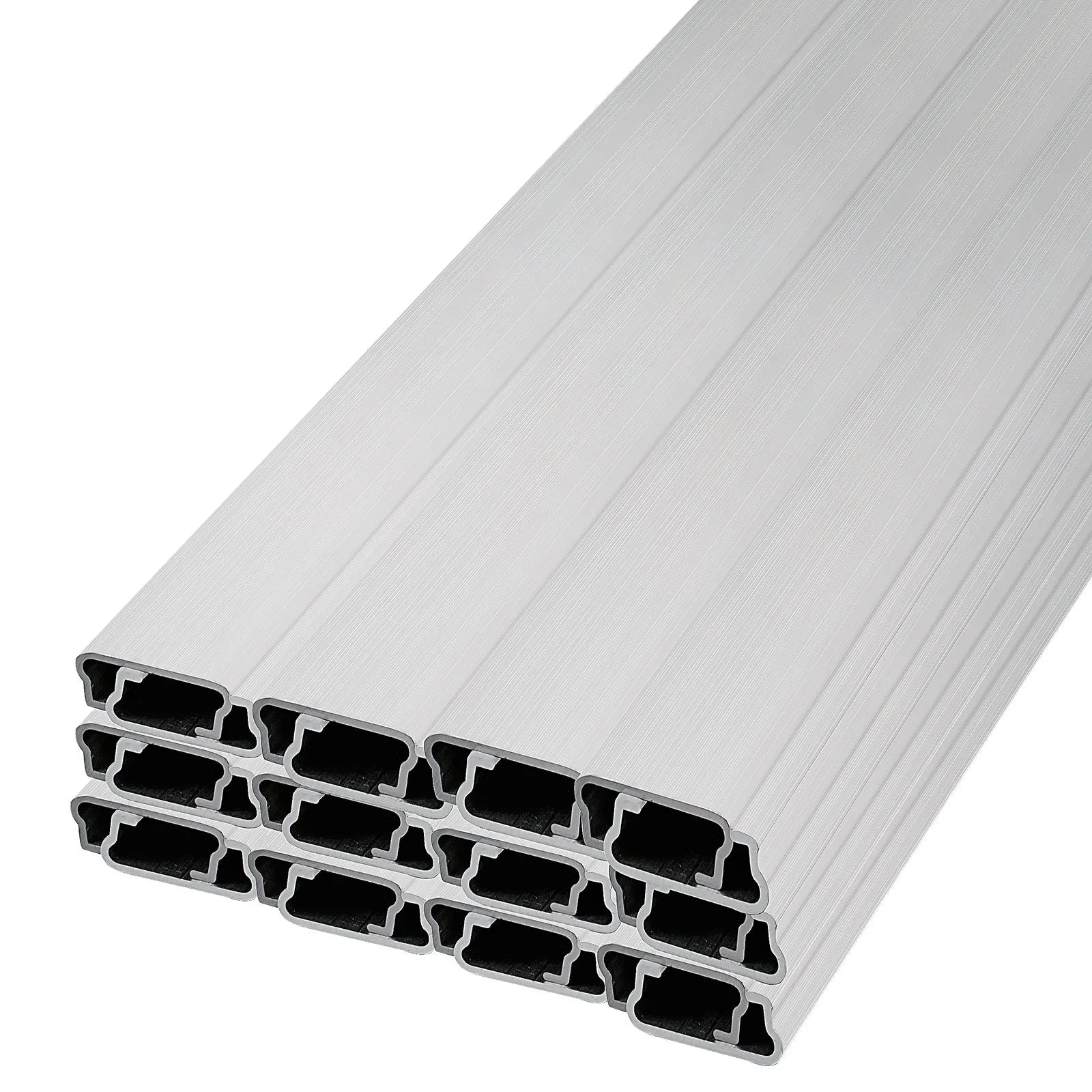 VEVOR Greenhouse Wiggle Wire &Aluminum Alloy Spring Lock U-Channel 6.56ft 40PCS