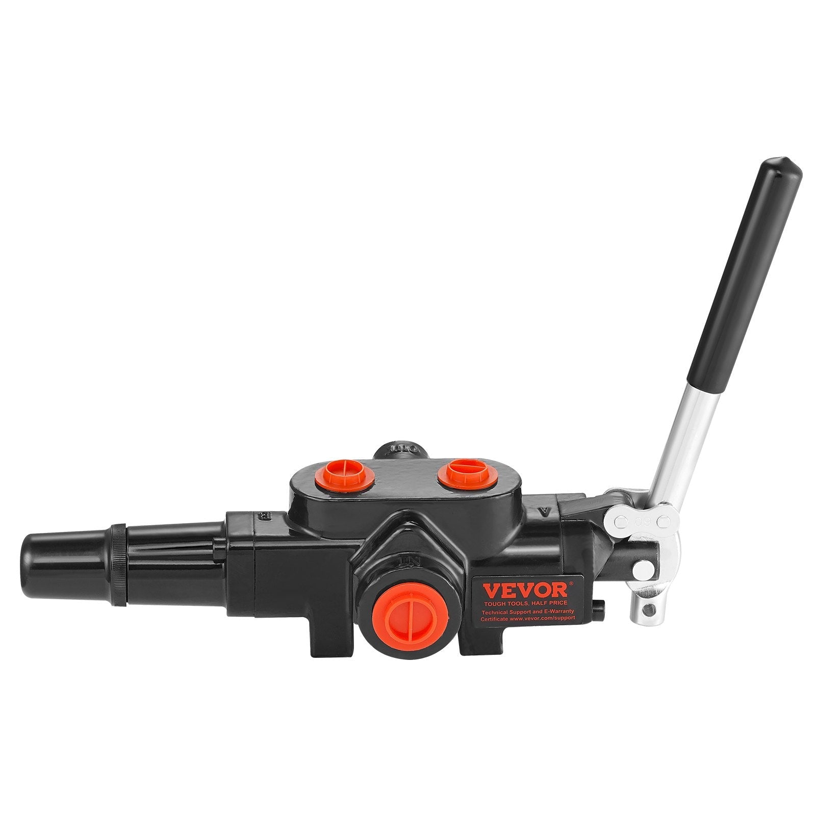 VEVOR Hydraulic Log Splitter Valve 1 Spool, 25 GPM Hydraulic Directional Control Valve, 3626PSI Hydraulic Loader Valve, Hydraulic Joystick Control Valve for Small Tractors, Loaders, Log Splitter 