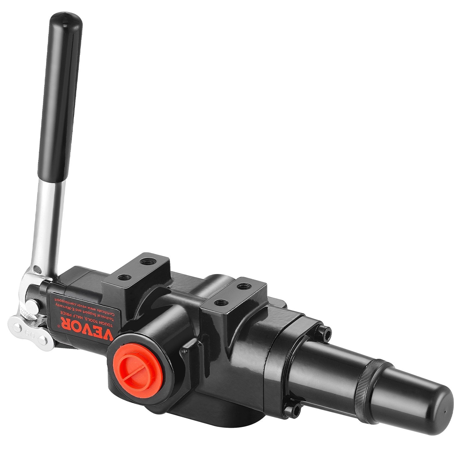 VEVOR Hydraulic Log Splitter Valve 1 Spool, 25 GPM Hydraulic Directional Control Valve, 3626PSI Hydraulic Loader Valve, Hydraulic Joystick Control Valve for Small Tractors, Loaders, Log Splitter 