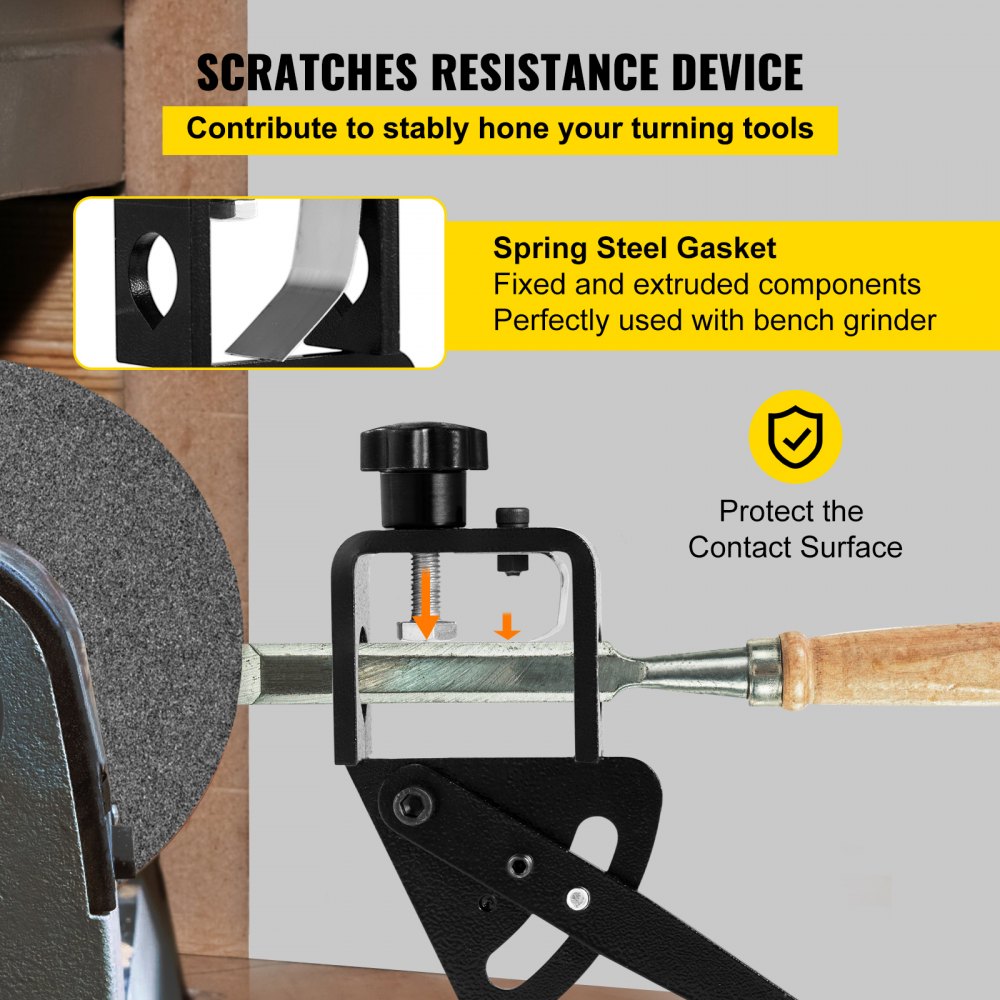 VEVOR Vari-Grind Jig, 3/4\' Diameter of the Hole Vari-Grind Attachment, Fit for 0.63\' Bowl Gouges Grinding Jig with Vari-Grind, Large Hole Vari-Grind Attachment for the Wolverine Sharpening System 