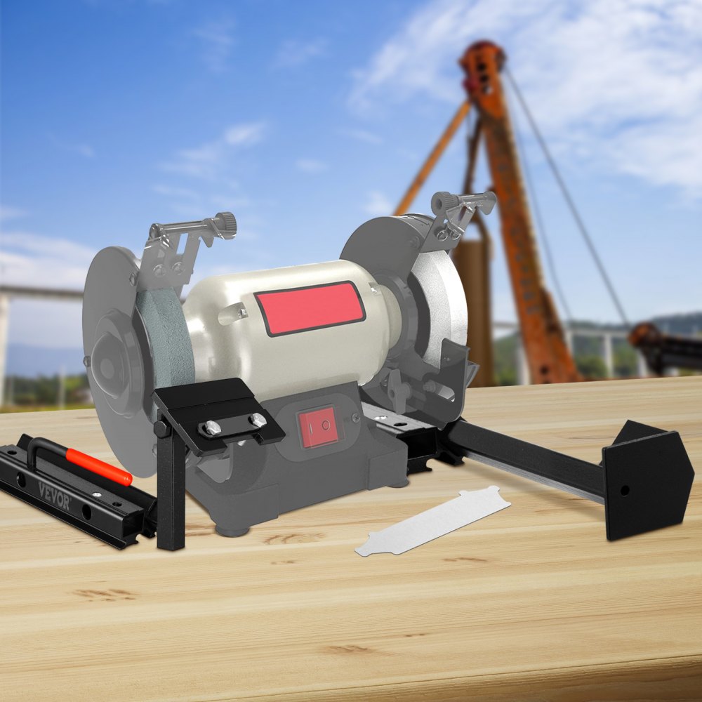 VEVOR Grinding Jig, 24\' Length of V-arm Vari-Grind Attachment, 3\' x 5\' x 1/4\' Platform Grinding Jig with Vari-Grind, Fit for 0.63\' Bowl Gouge Vari-Grind Jig for the Wolverine Sharpening System 