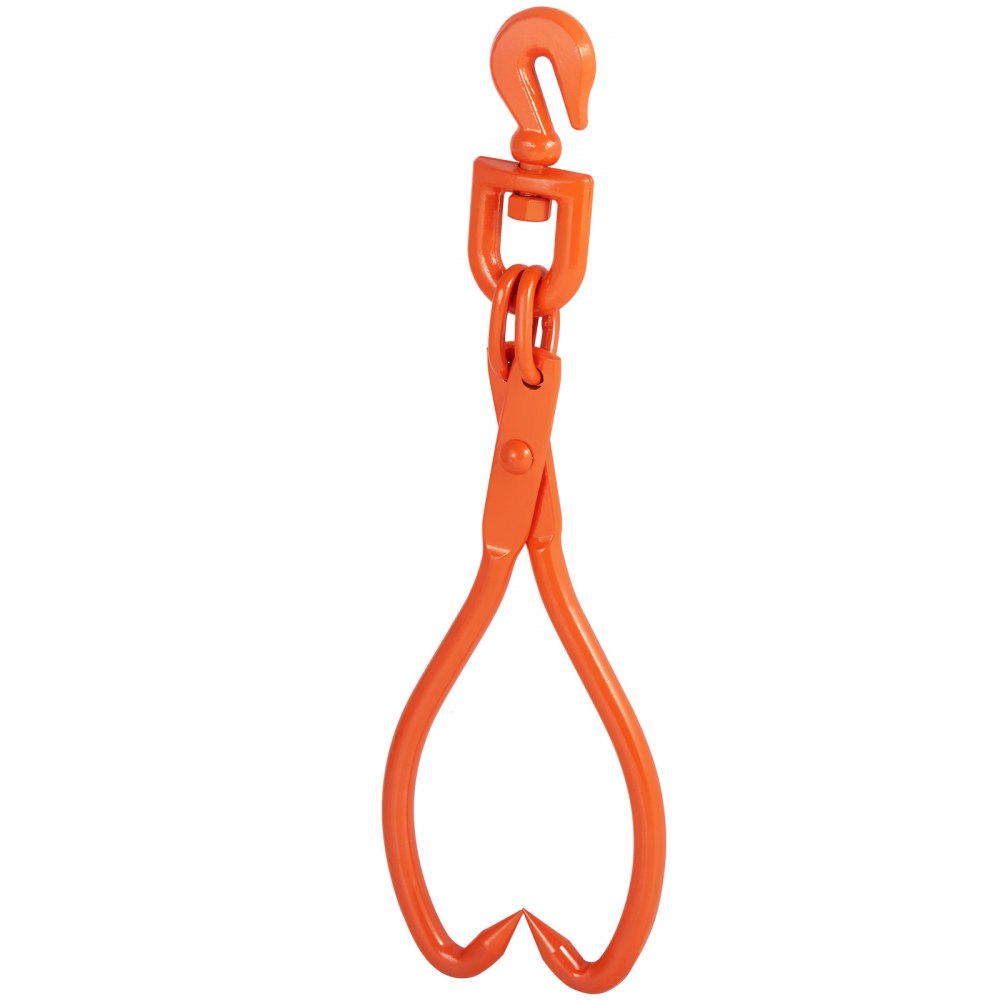 VEVOR Log Skidding Tongs, 18 inch 2 Claw Log Lifting Tongs, Heavy Duty Rotating Steel Lumber Skidding Tongs, 772 lbs/350 kg Loading Capacity, Log Lifting, Handling, Dragging & Carrying Tool 