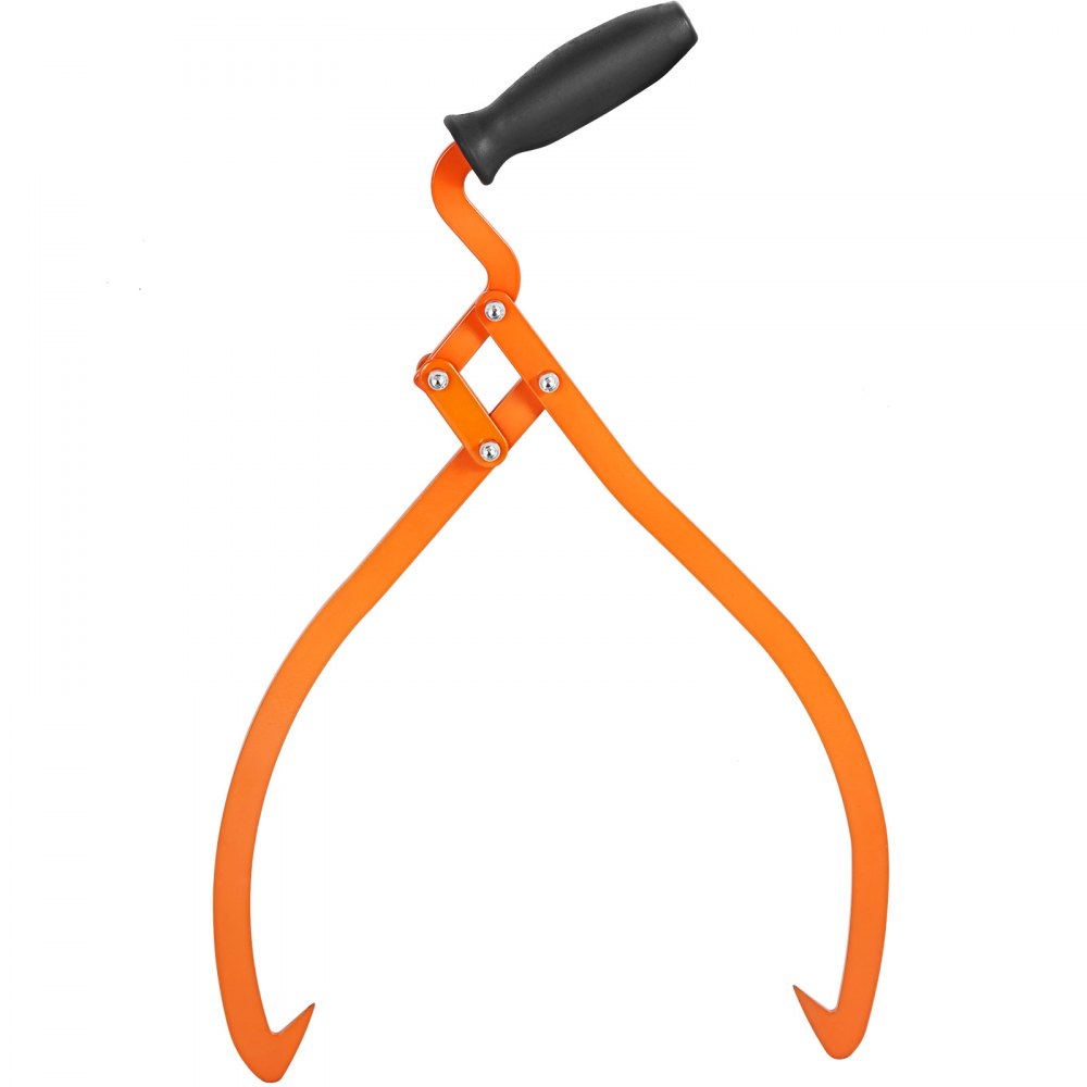 VEVOR Log Tongs, 20 inch 2 Claw Logging Skidding Tongs Non-Slip Grip, Steel Hand Log Grapple with 110 lbs Loading Capacity, Log Lifting, Handling, Dragging & Carrying Tool 