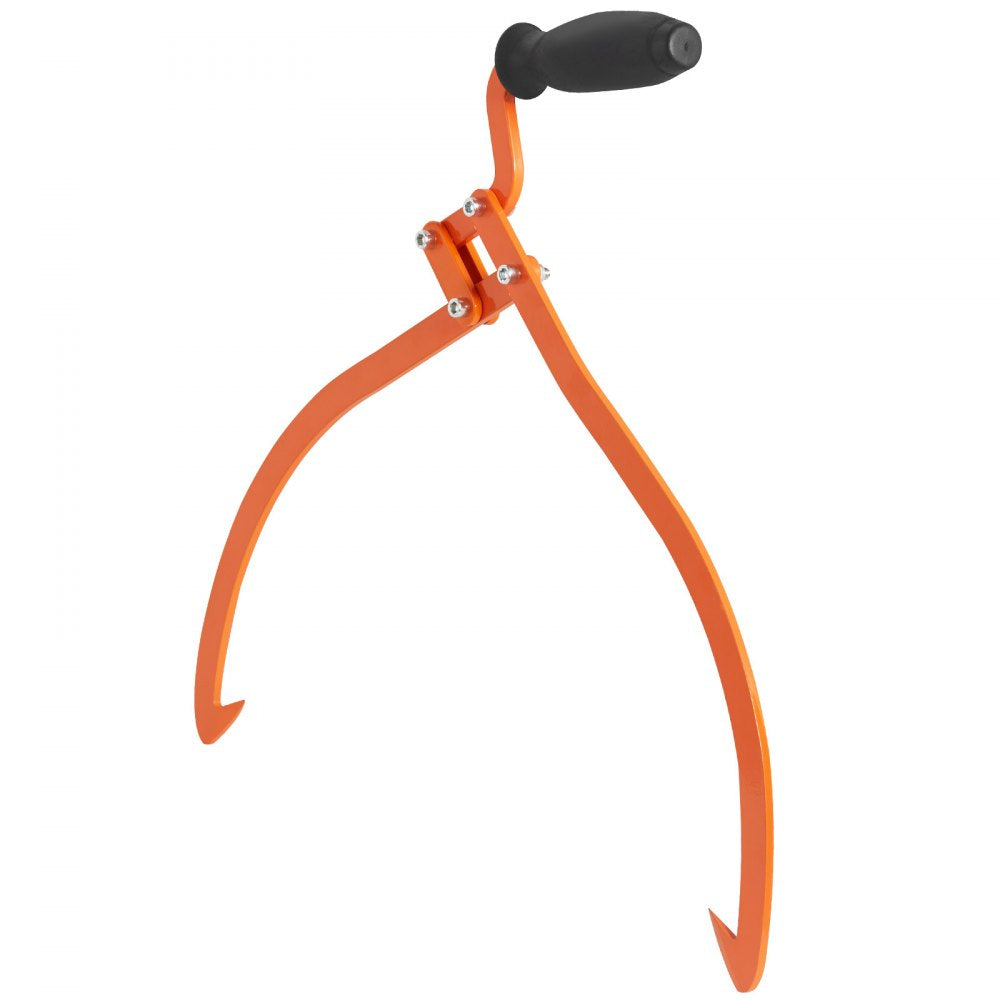 VEVOR Log Tongs, 20 inch 2 Claw Logging Skidding Tongs Non-Slip Grip, Steel Hand Log Grapple with 110 lbs Loading Capacity, Log Lifting, Handling, Dragging & Carrying Tool 