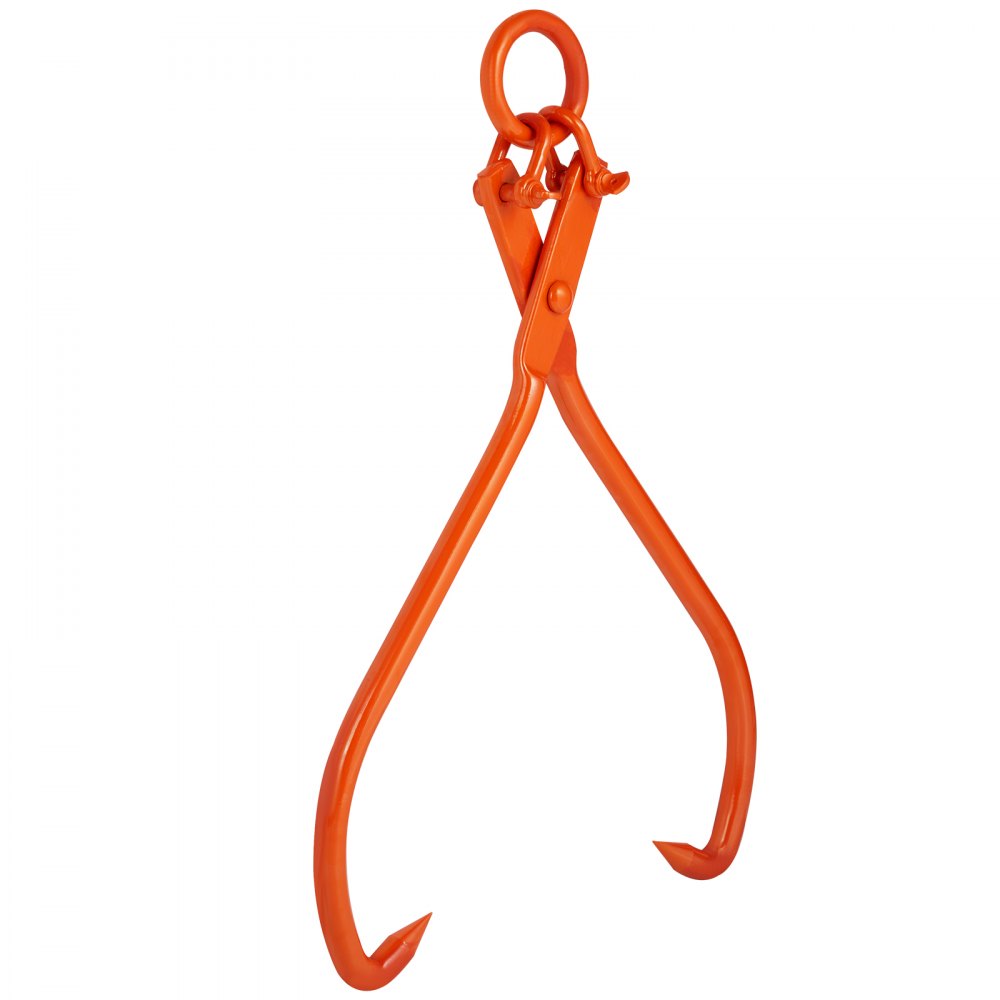 VEVOR Log Skidding Tongs, 32 inch 2 Claw Log Lifting Tongs, Heavy Duty Steel Lumber Skidding Tongs, 1543 lbs/700 kg Loading Capacity, Log Lifting, Handling, Dragging & Carrying Tool 