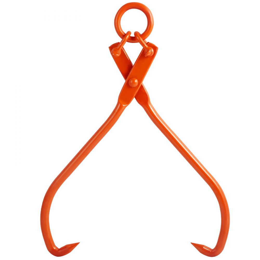 VEVOR Log Skidding Tongs, 32 inch 2 Claw Log Lifting Tongs, Heavy Duty Steel Lumber Skidding Tongs, 1543 lbs/700 kg Loading Capacity, Log Lifting, Handling, Dragging & Carrying Tool 