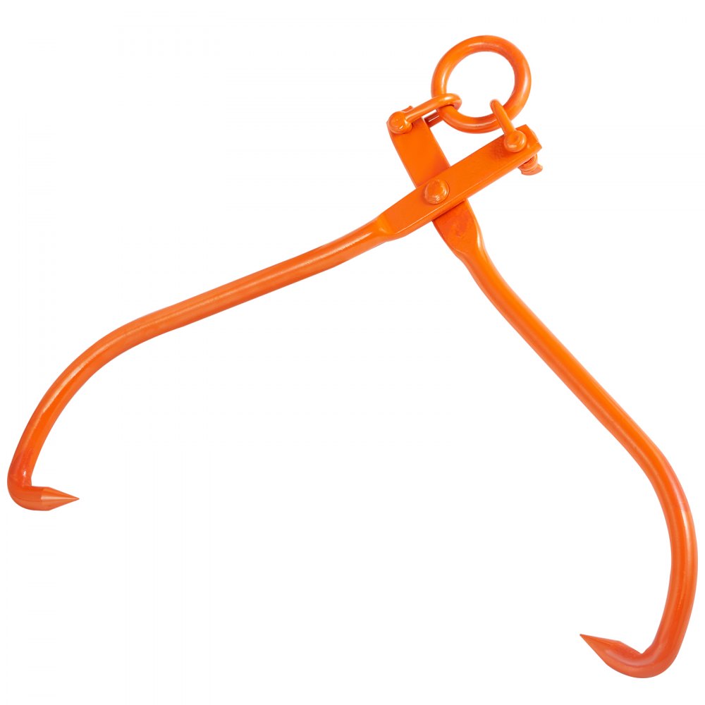 VEVOR Log Skidding Tongs, 32 inch 2 Claw Log Lifting Tongs, Heavy Duty Steel Lumber Skidding Tongs, 1543 lbs/700 kg Loading Capacity, Log Lifting, Handling, Dragging & Carrying Tool 