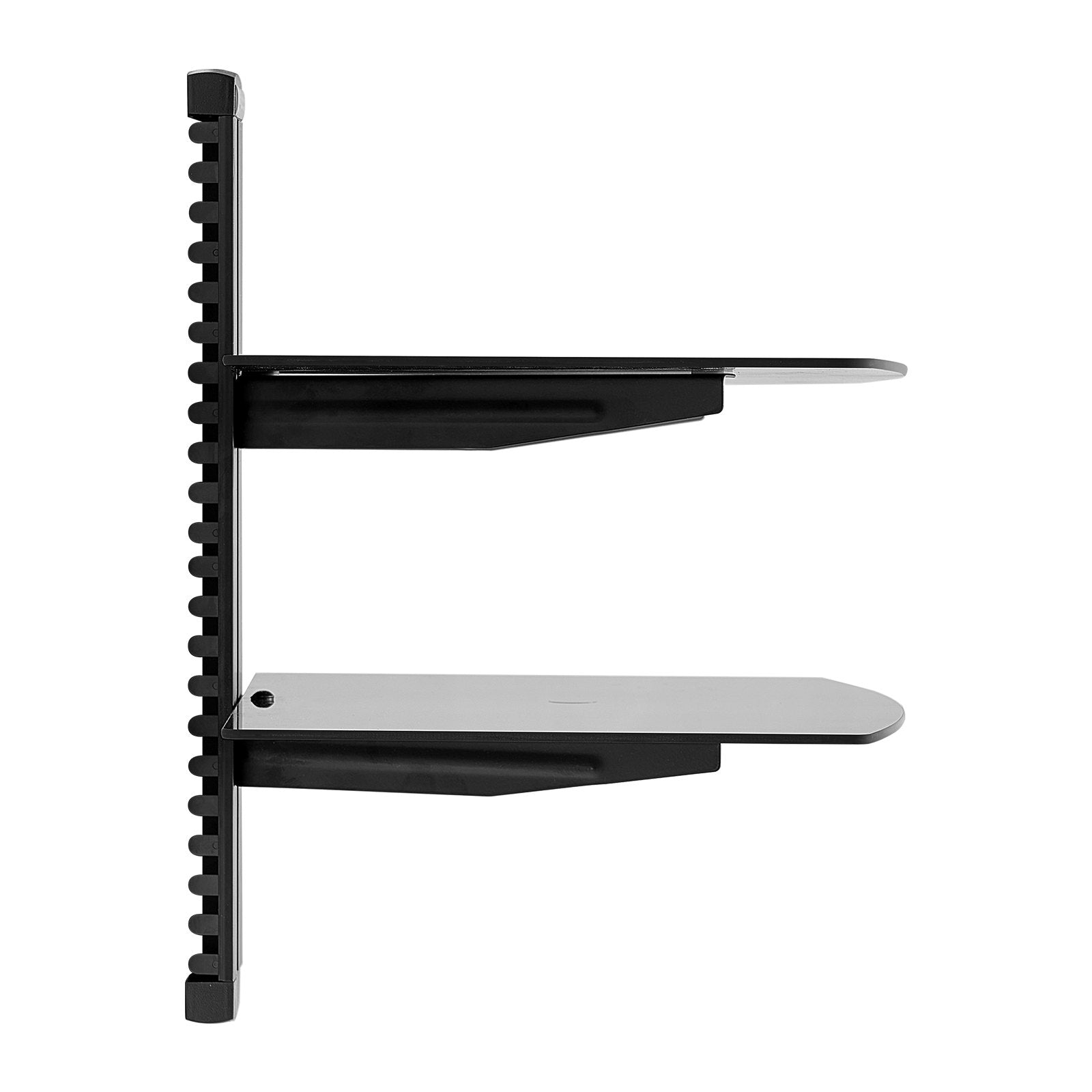 VEVOR 2 Tiers Wall Mounted AV Media Stand Adjustable Floating Projector Shelf 