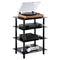 VEVOR 4-Tier AV Media Stand Strengthened Tempered Glass Audio-Video Media Stand