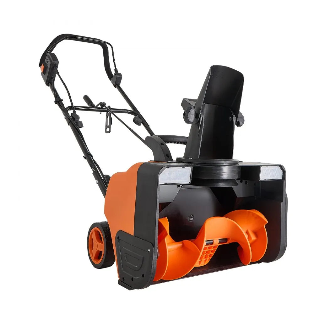 20-Inch Electric Snow Blower with 15A Motor, Dual LED Headlights and Rotating Chute