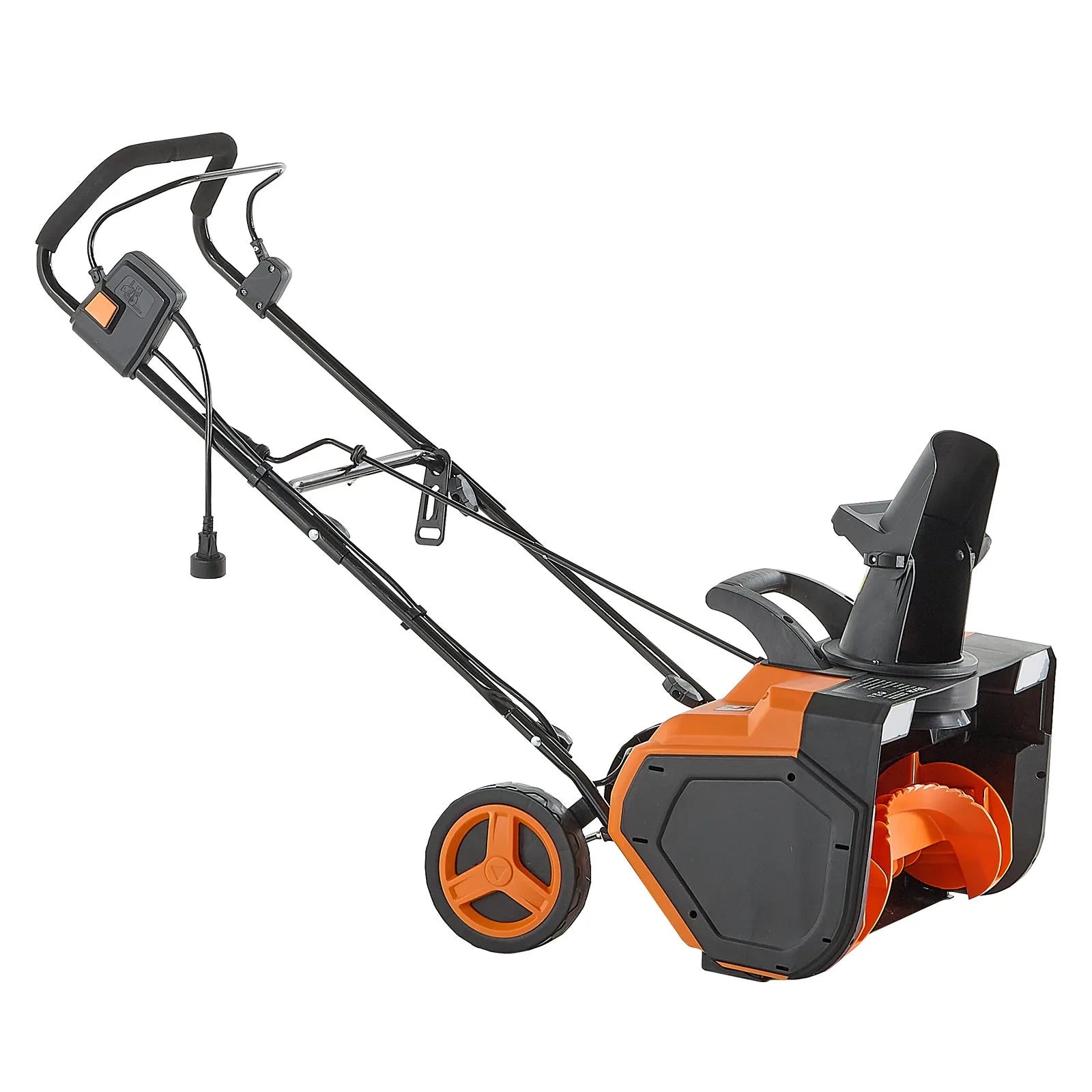 VEVOR Electric Snow Blower, 23 inch 15A Corded Snow Thrower with Dual LED Headlights & 180° Rotating Chute, 25FT Throwing Distance, 12" Depth Clearing, Walk-Behind Snowblower for Driveway Sidewalk 