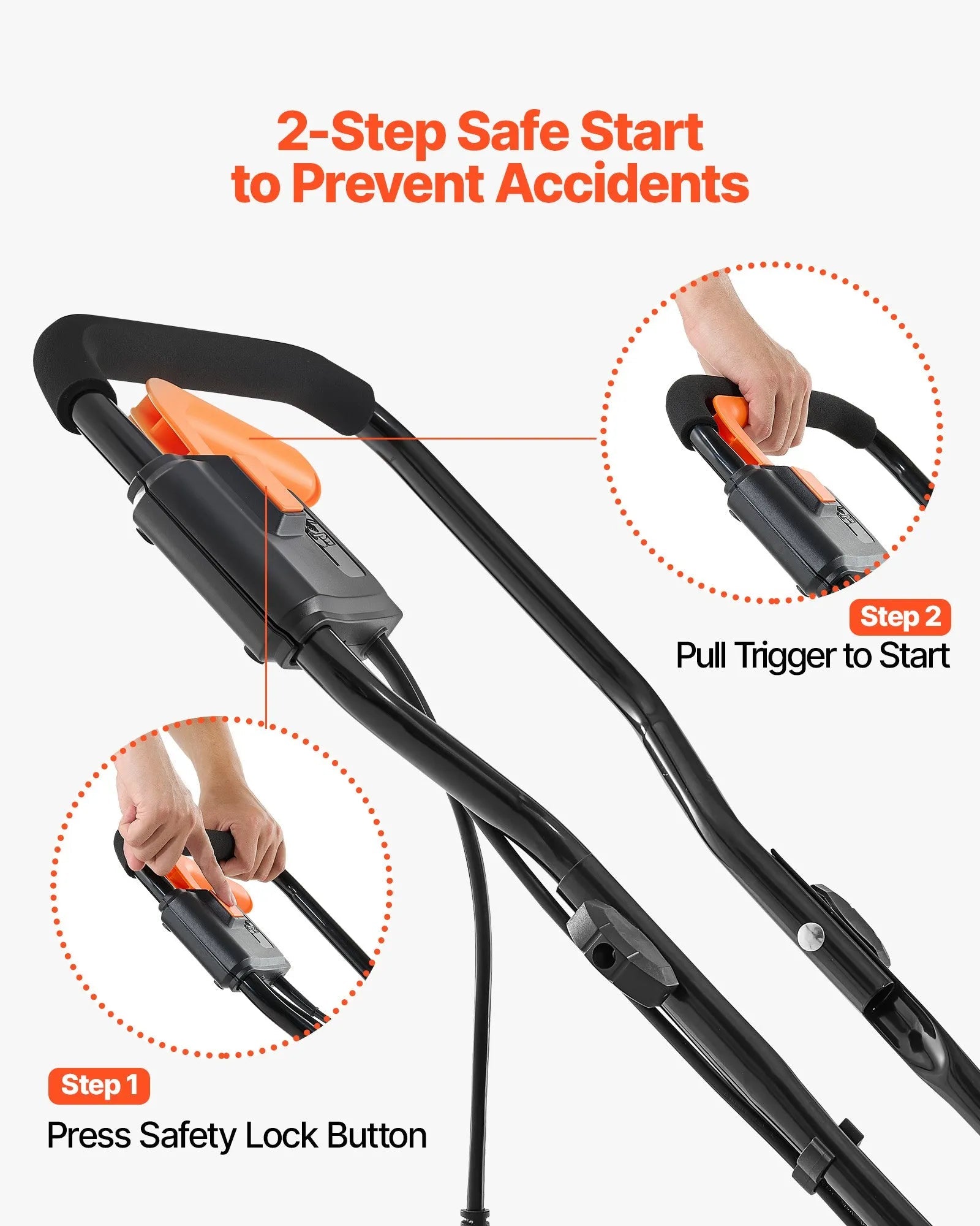 VEVOR Electric Snow Shovel, 12A 17 inch Corded Snow Shovel, 60° Adjustable Chute, 20 ft Throwing Distance, Snowthrower with Dual Safety Switch, Winter Ice Removal Tool for Driveway Sidewalk Patio 