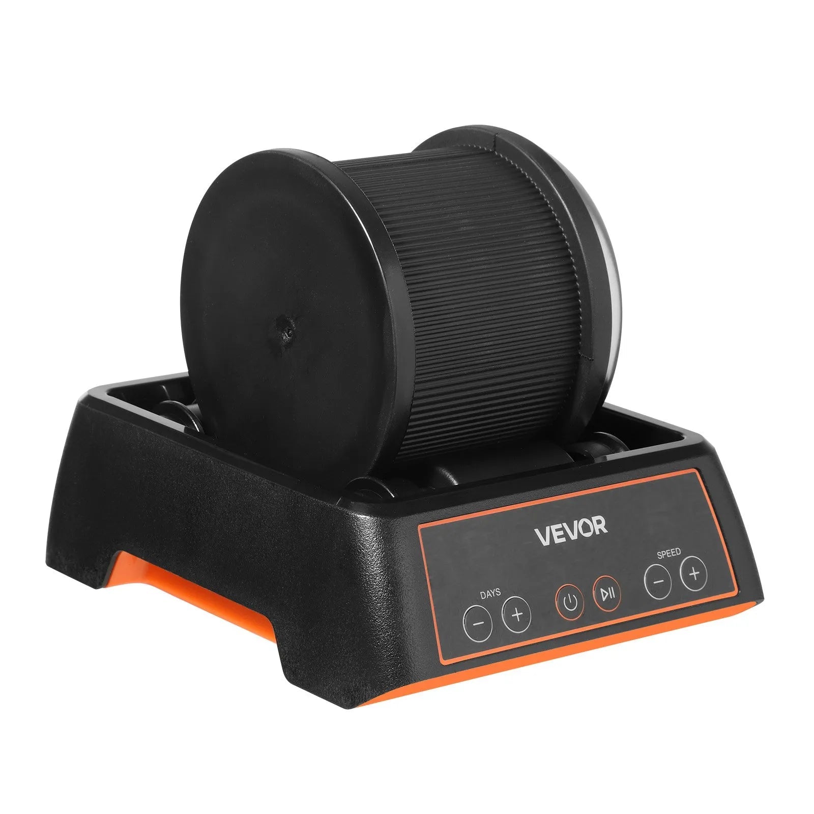 VEVOR Rock Tumbler, 1 lb Rock Polishing Machine, Rocks Tumbling Kit with 4-Speed Adjustment, 1–9 Day Timer, Direct Drive Motor Rocks Polishing Kit for Rose Quartz, Amethyst, Quiet Operation 