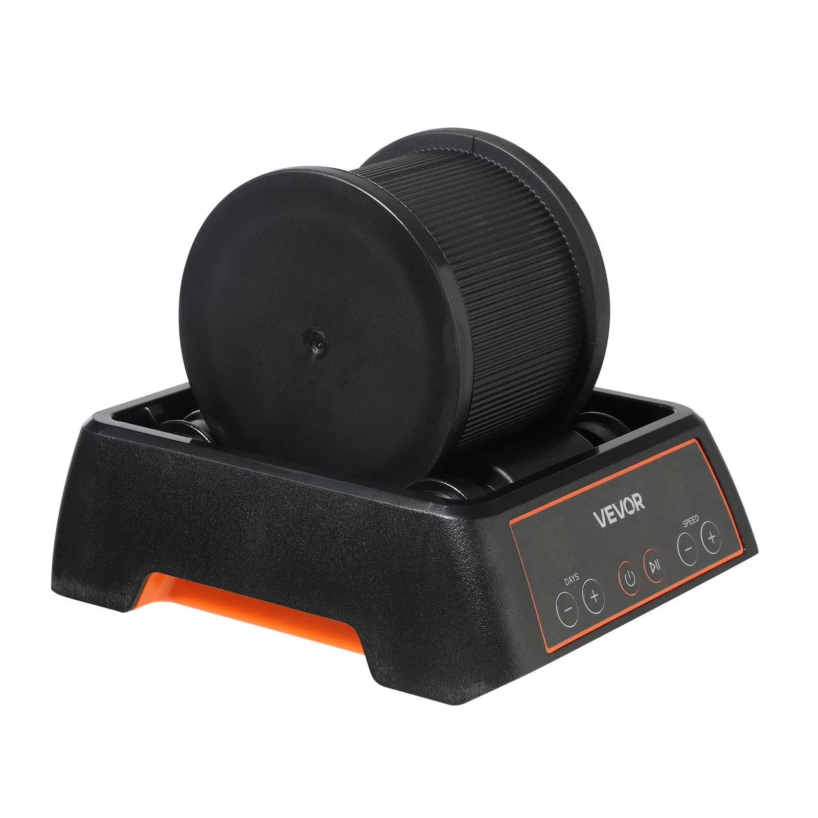 VEVOR Rock Tumbler, 1 lb Rock Polishing Machine, Rocks Tumbling Kit with 4-Speed Adjustment, 1–9 Day Timer, Direct Drive Motor Rocks Polishing Kit for Rose Quartz, Amethyst, Quiet Operation 