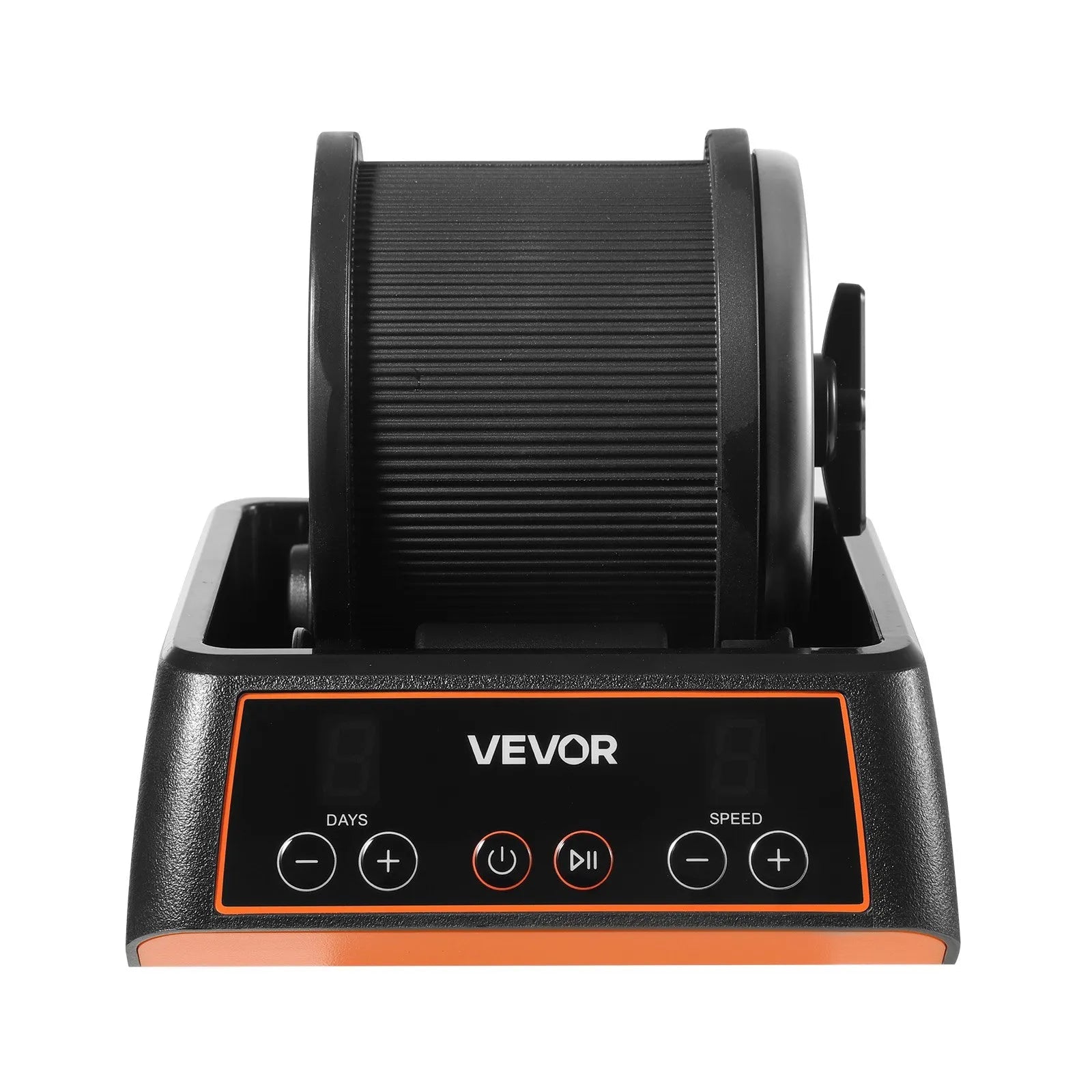 VEVOR Rock Tumbler, 1 lb Rock Polishing Machine, Rocks Tumbling Kit with 4-Speed Adjustment, 1–9 Day Timer, Direct Drive Motor Rocks Polishing Kit for Rose Quartz, Amethyst, Quiet Operation 