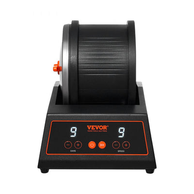 VEVOR Rock Tumbler Machine 4 lbs Rock Polishing Kit 9 Speed 9-Day Timer Steel 