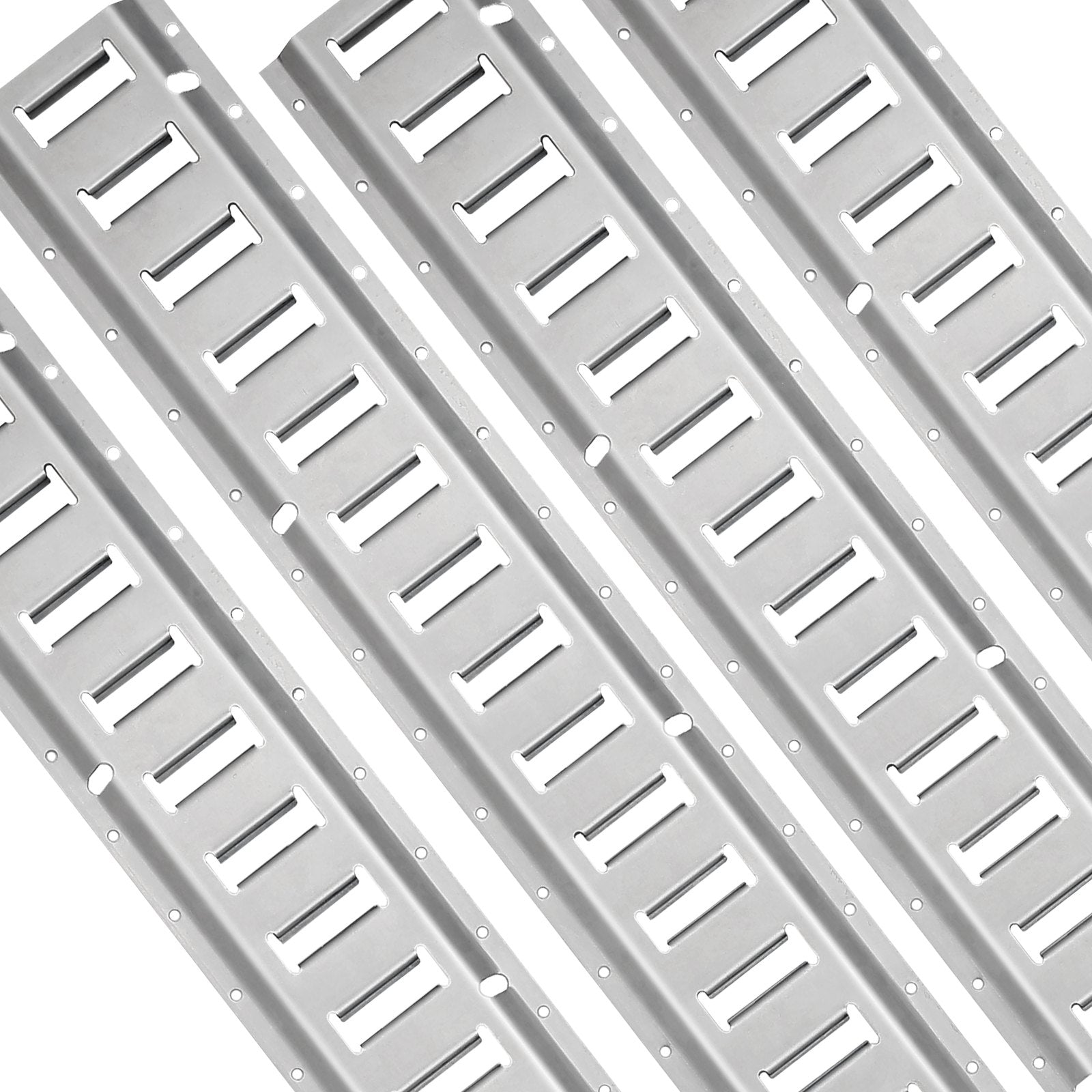 VEVOR E Track Tie-Down Rail Kit, 34PCS 5FT E-Tracks Set Includes 8 Steel Rails & 2 Single Slot & 8 O Rings & 8 Tie-Offs w/ D-Ring & 8 End Caps, Securing Accessories for Cargo, Motorcycles, and Bikes 