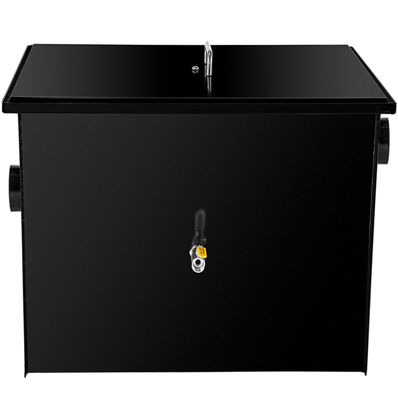 VEVOR Commercial Grease Interceptor 7 GPM Commercial Grease Trap 14 LB Grease Interceptor Carbon Steel Grease Trap with Side Water Inlet Under Sink Grease Trap for Restaurant Factory Home Kitchen 
