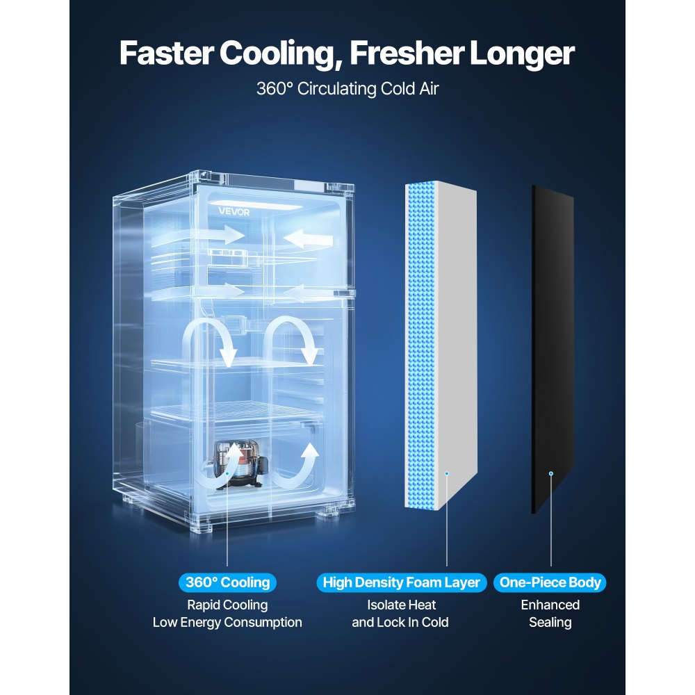 Mini Fridge, 3.2 Cu. Ft. Compact Single Door Refrigerator with Adjustable Temperature, Glass Shelf & Reversible Door, Stainless Steel