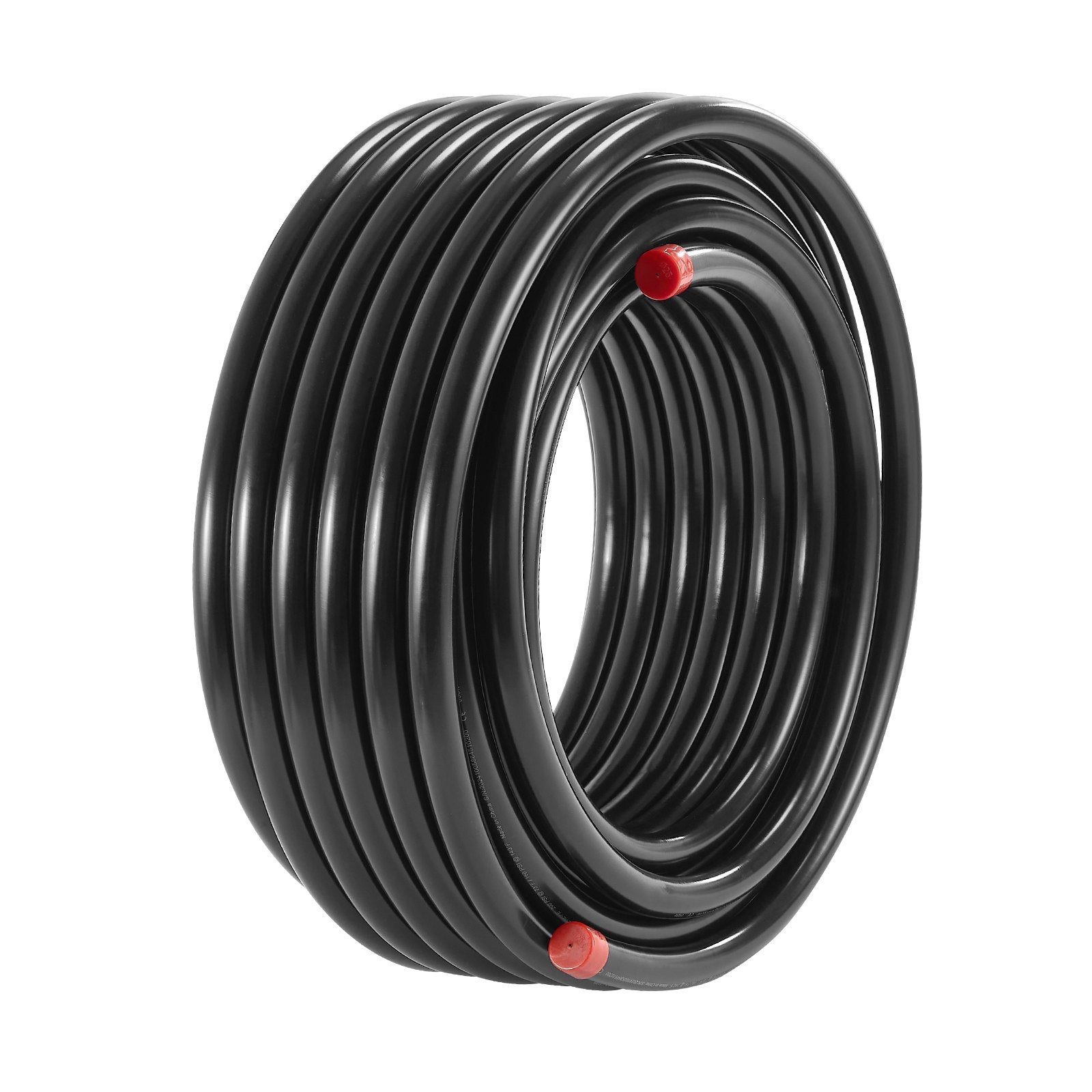 VEVOR Air Compressor Line Kit 3/4'' x 100FT PU Air Compressor Line System Black 